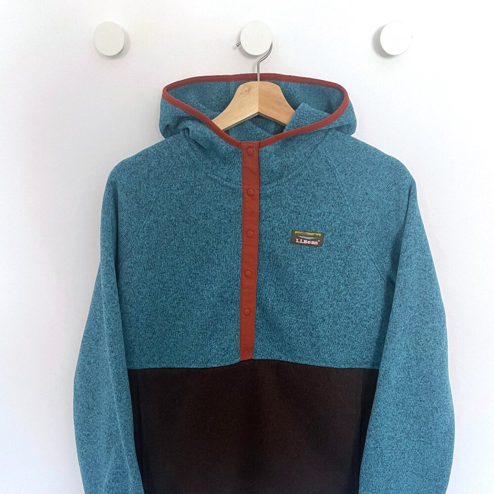Women's LLBean half button fleece jacket
